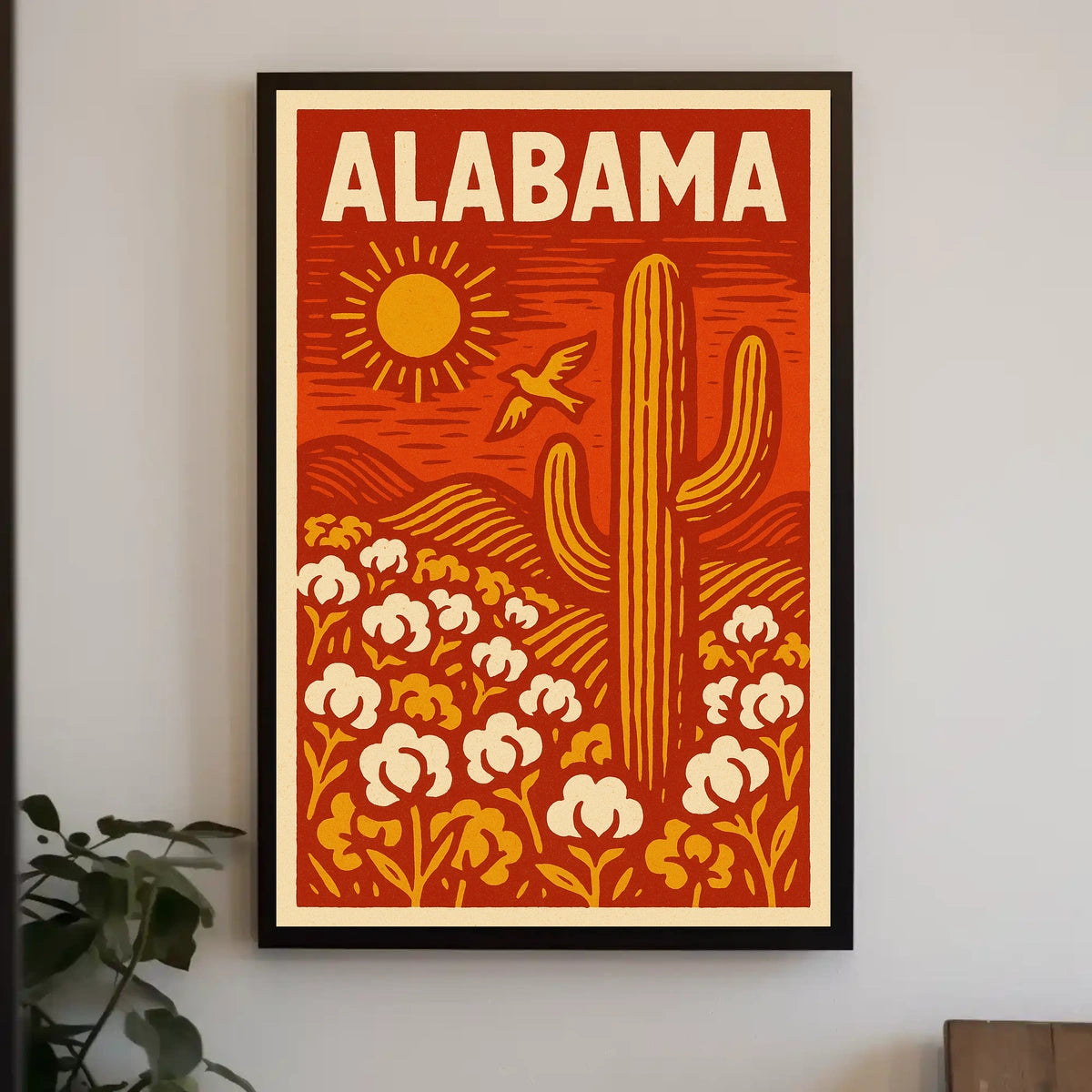 Alabama Vibrant Landscape Poster