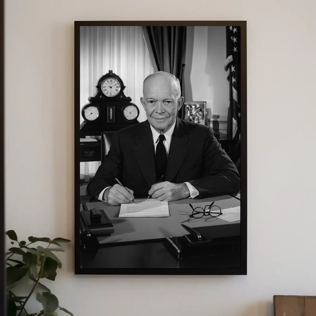Presidential Portrait in the Oval Office – Dwight D. Eisenhower Poster