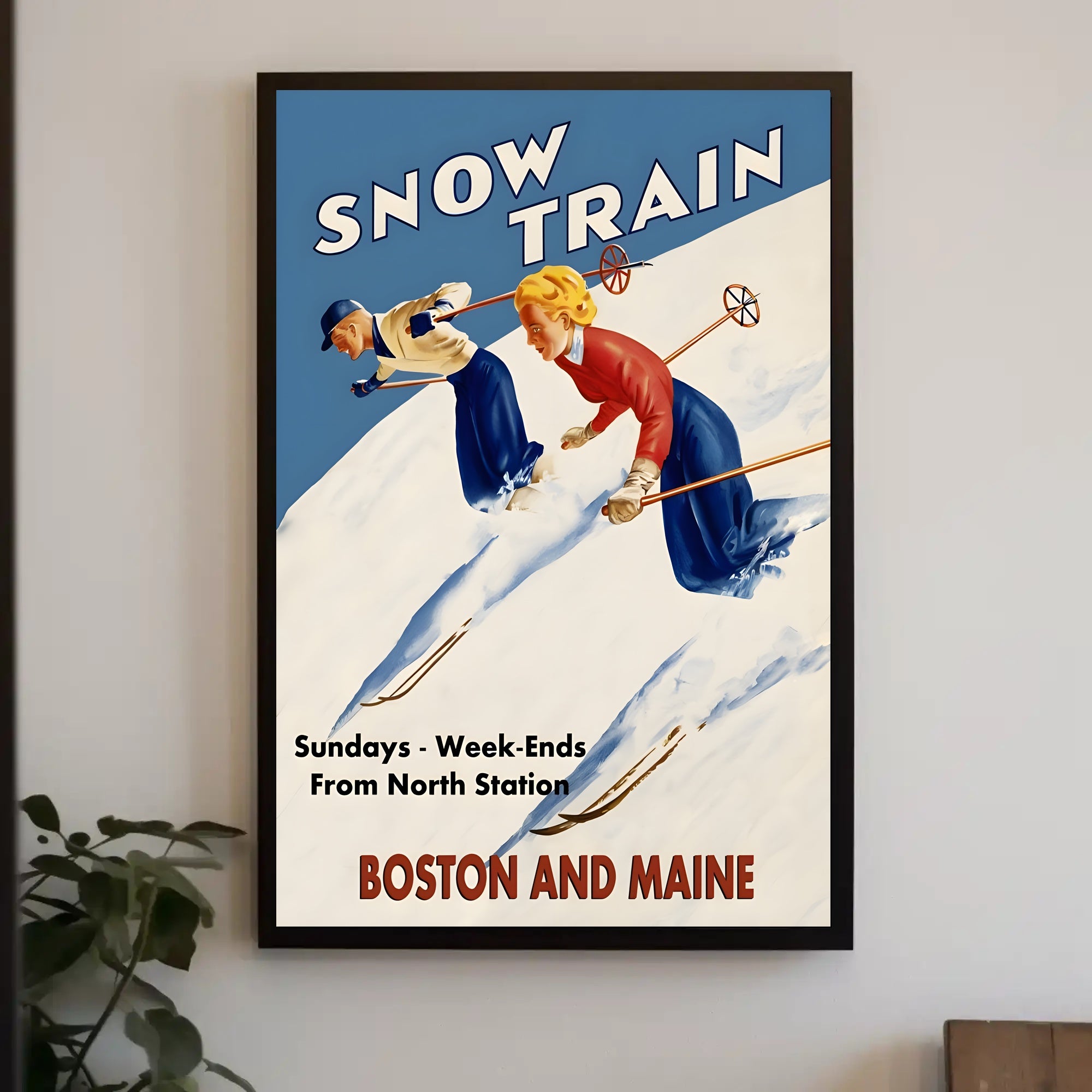 Snow Train Adventure Poster PosterGoat