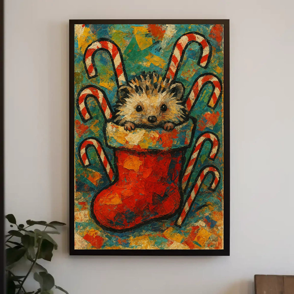 Holiday Hedgehog Surprise Poster