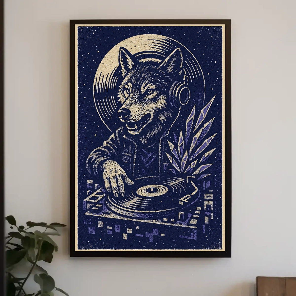 Dj Wolf Groove Poster