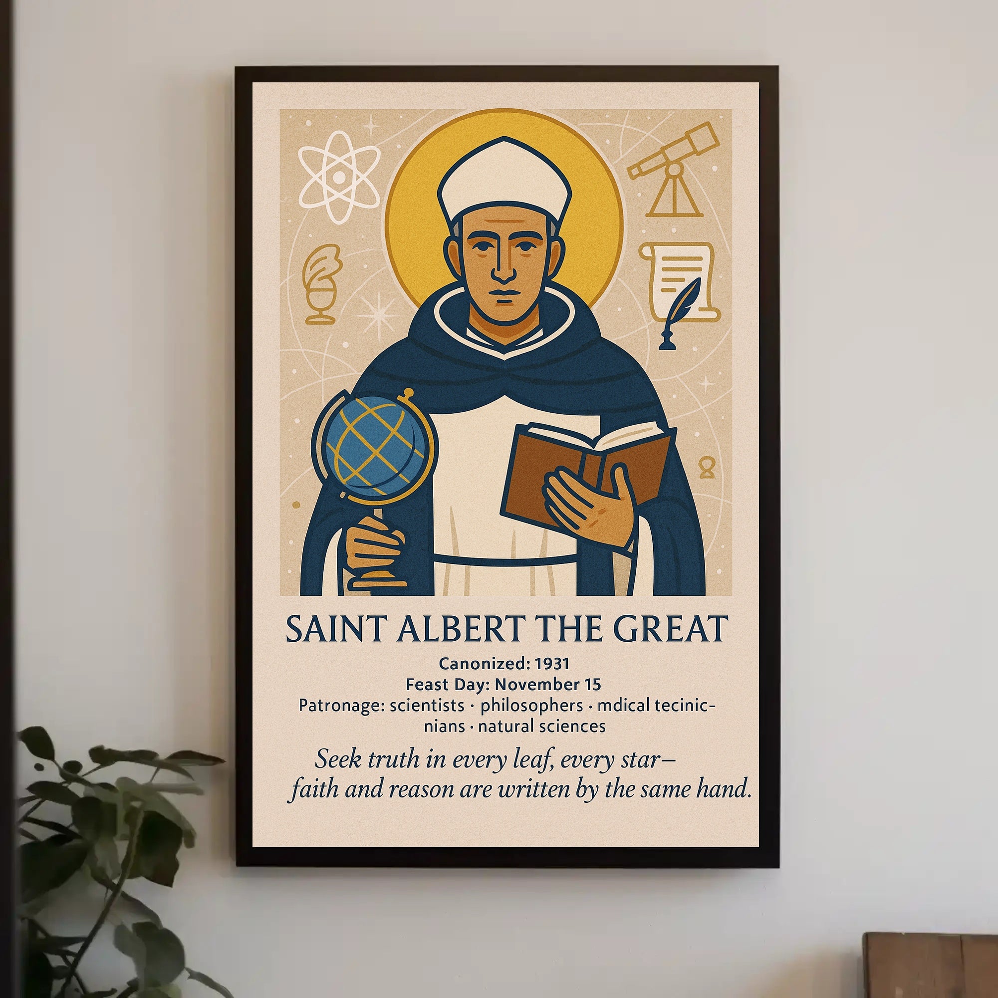 Saint Albert the Great Poster PosterGoat