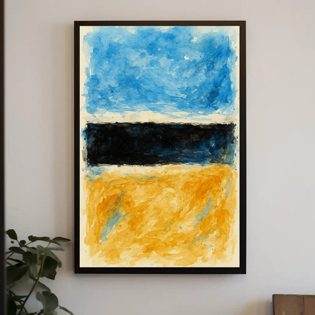 Abstract Color Blocks Abstract Poster