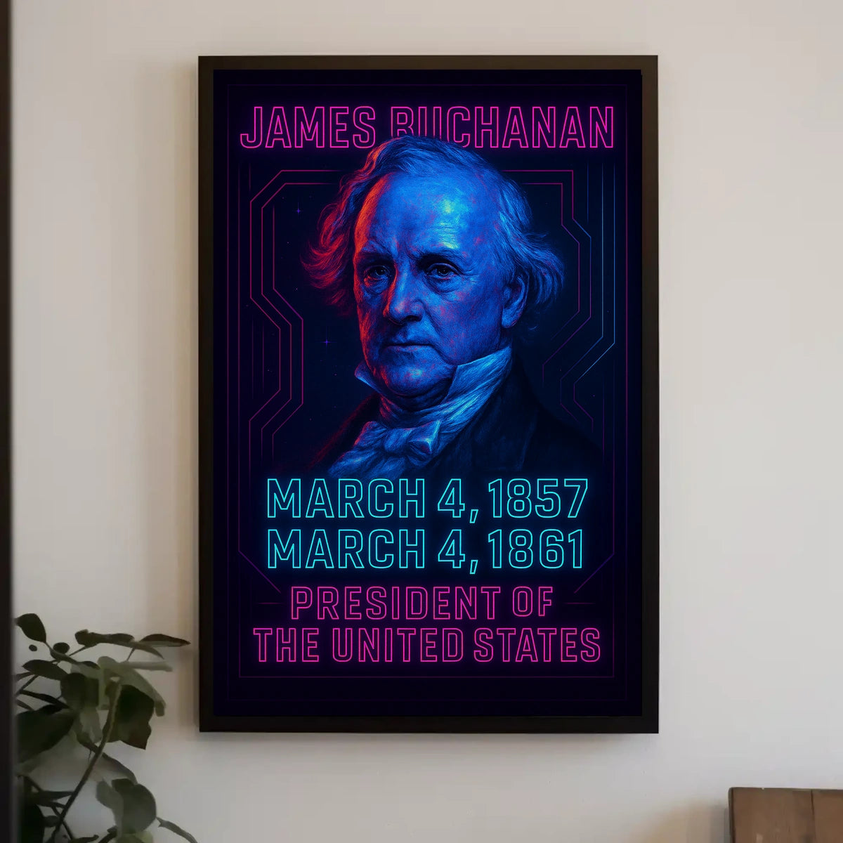 JamesBuchanan Presidency Iconography CulturalHeritage Poster