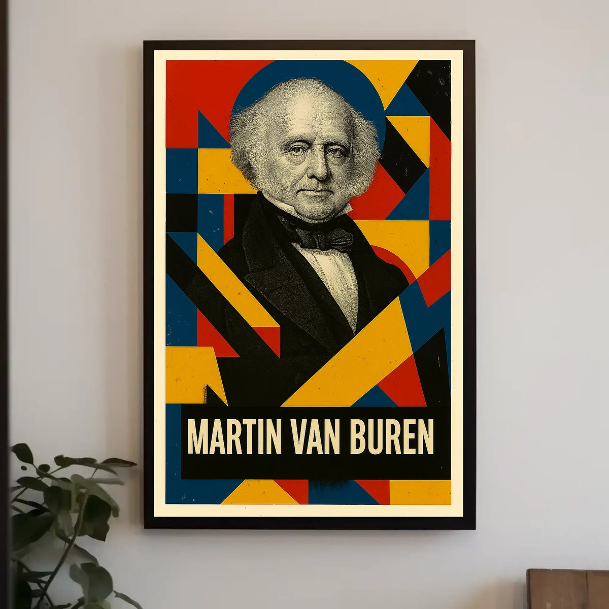 Martin Van Buren 8th President of the United States Abstract Pop Poster