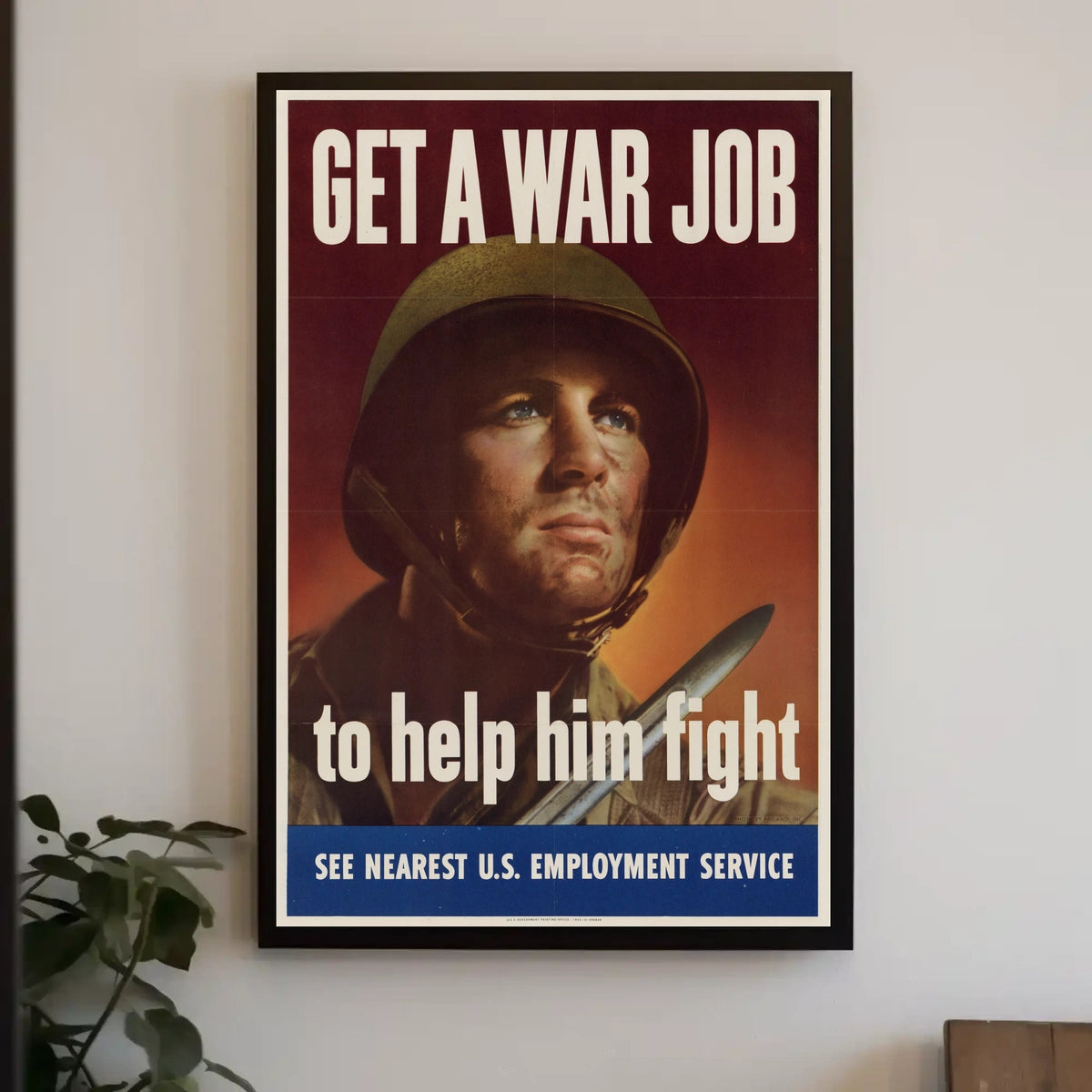 World War II Era Patriotic Propaganda Poster