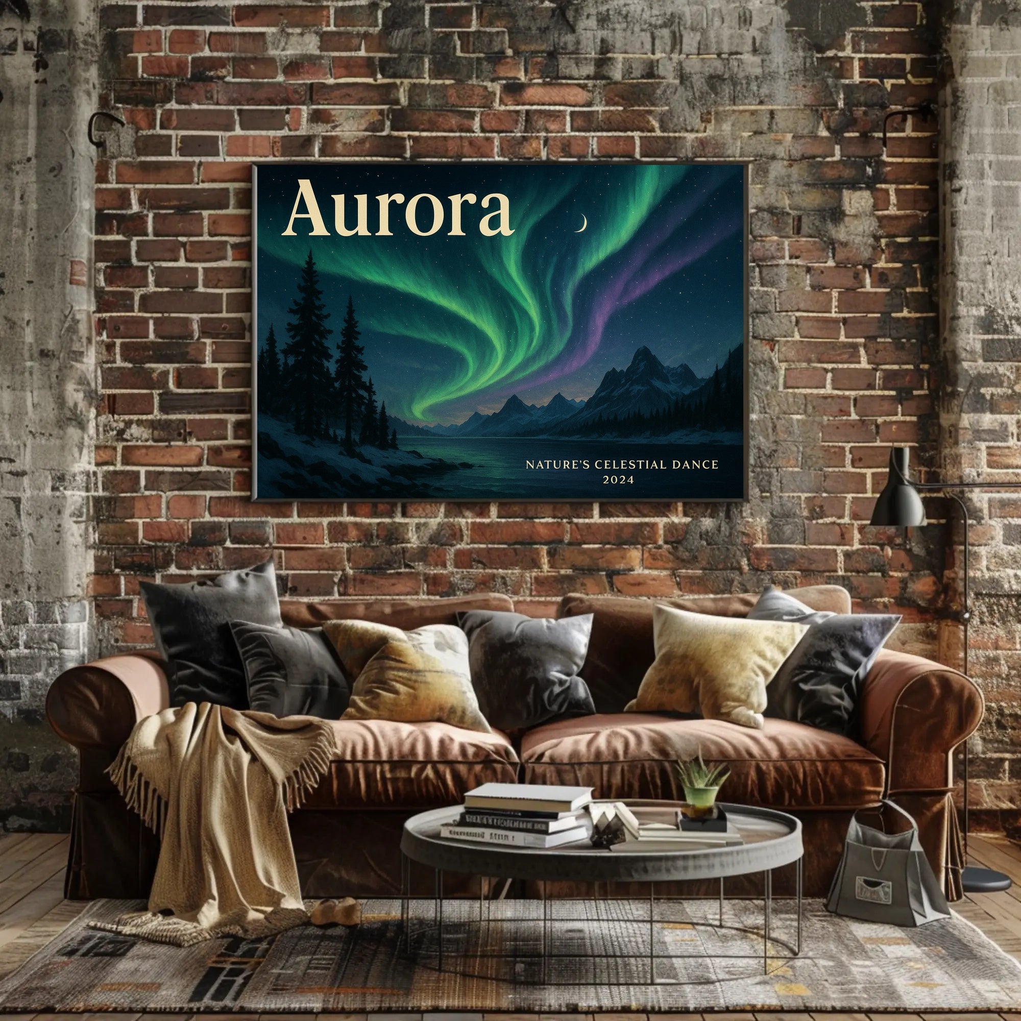 Aurora 2024 Travel Poster Wall Art Print