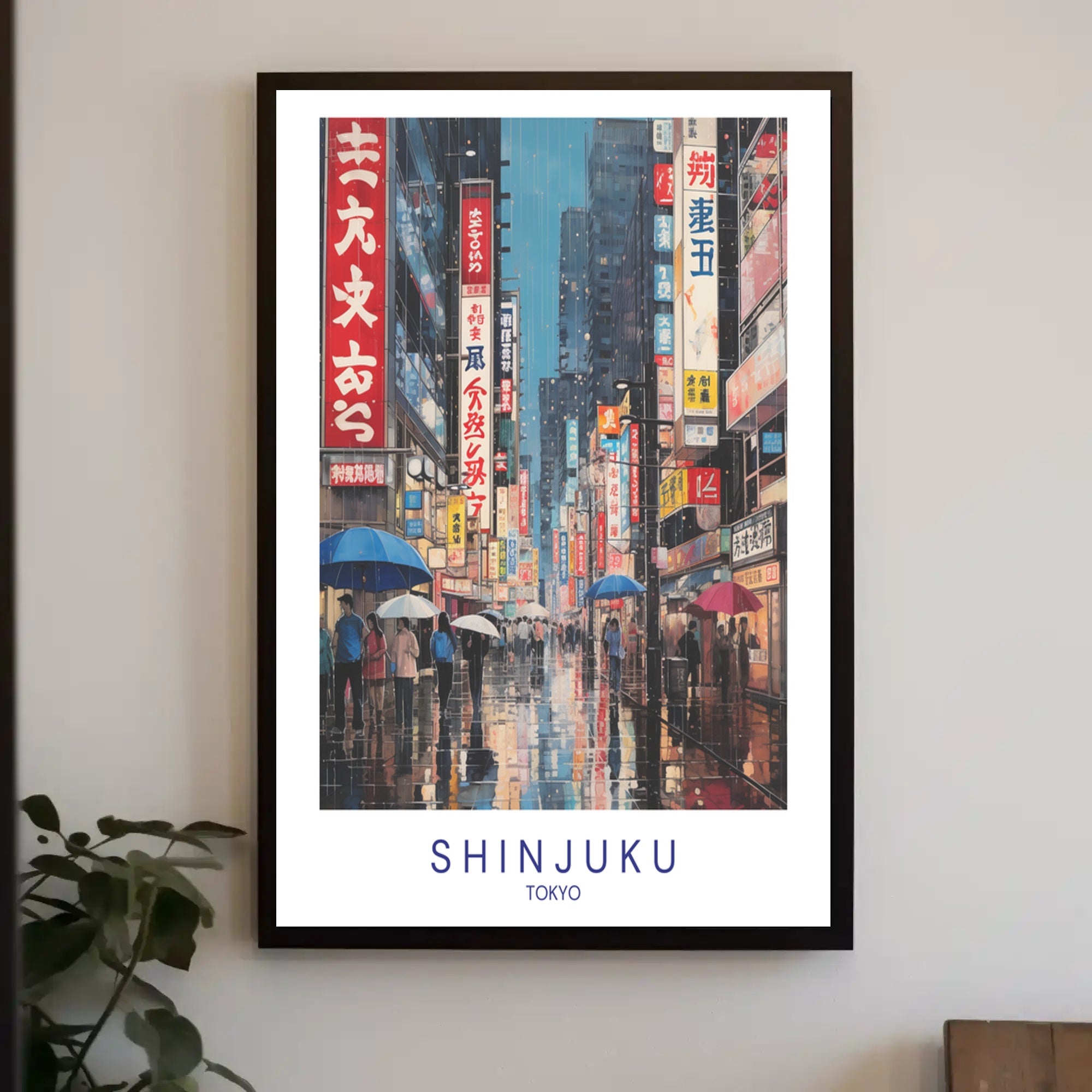 Shinjuku Nightlife Poster PosterGoat