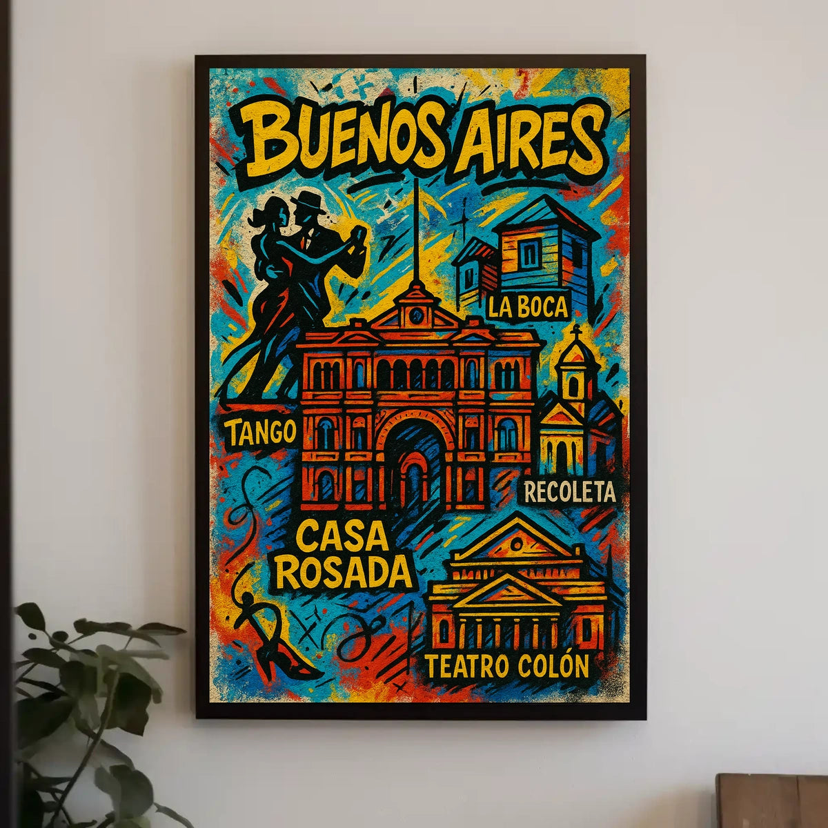 Vibrant Buenos Aires Poster