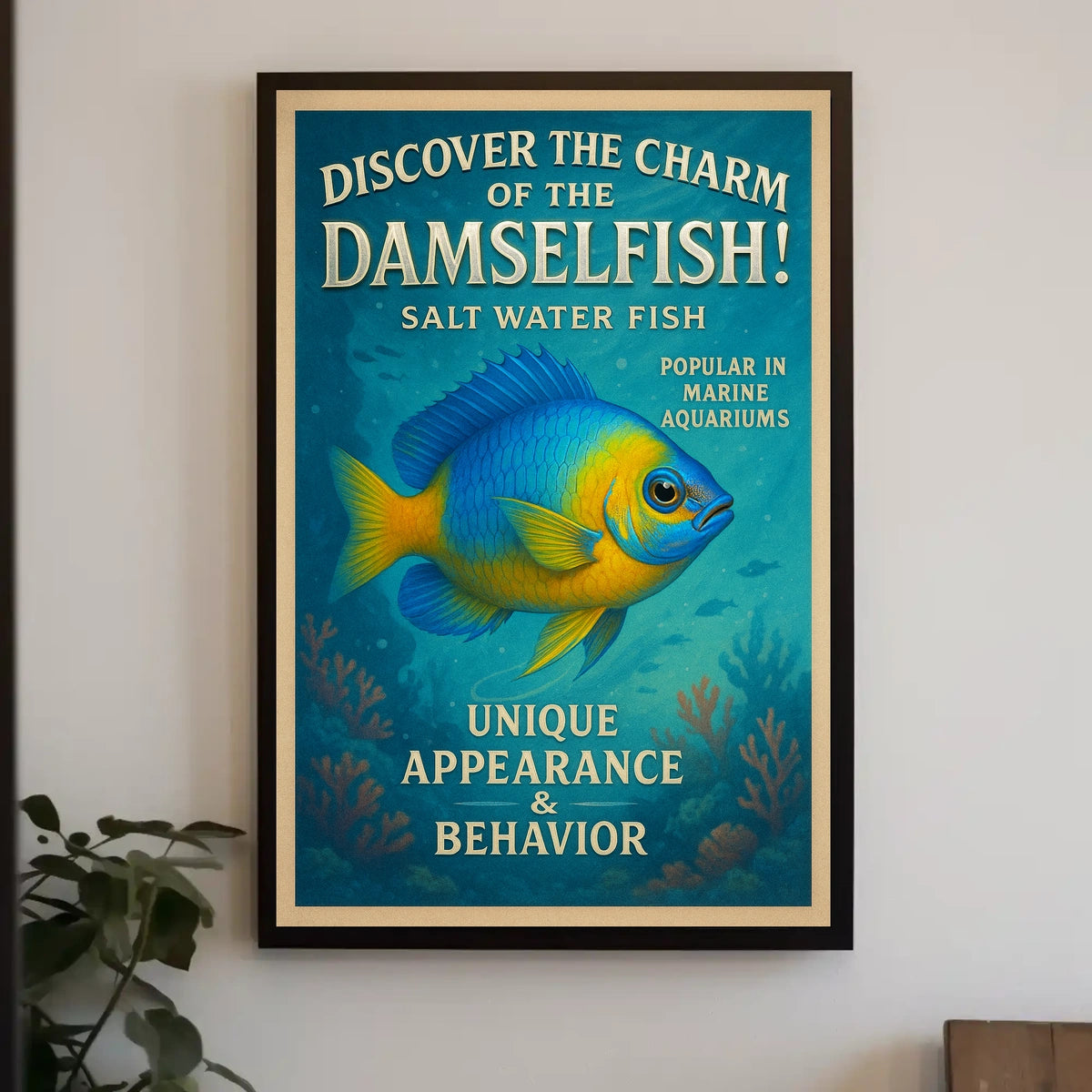 Discover the Charm of the Damselfish Poster