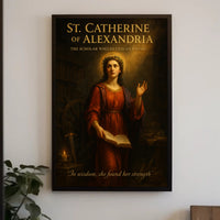 St. Catherine of Alexandria  The Scholar Who Defied an Empire Poster PosterGoat