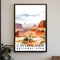 Canyonlands Watercolor Wall Art Poster