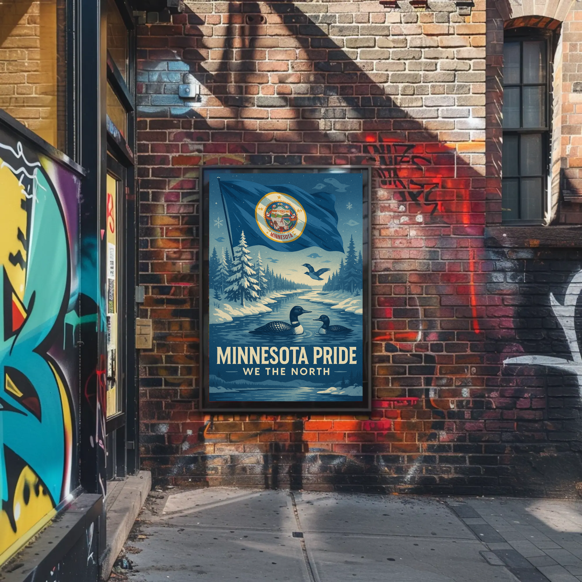 Minnesota Pride We The North Heritage Poster