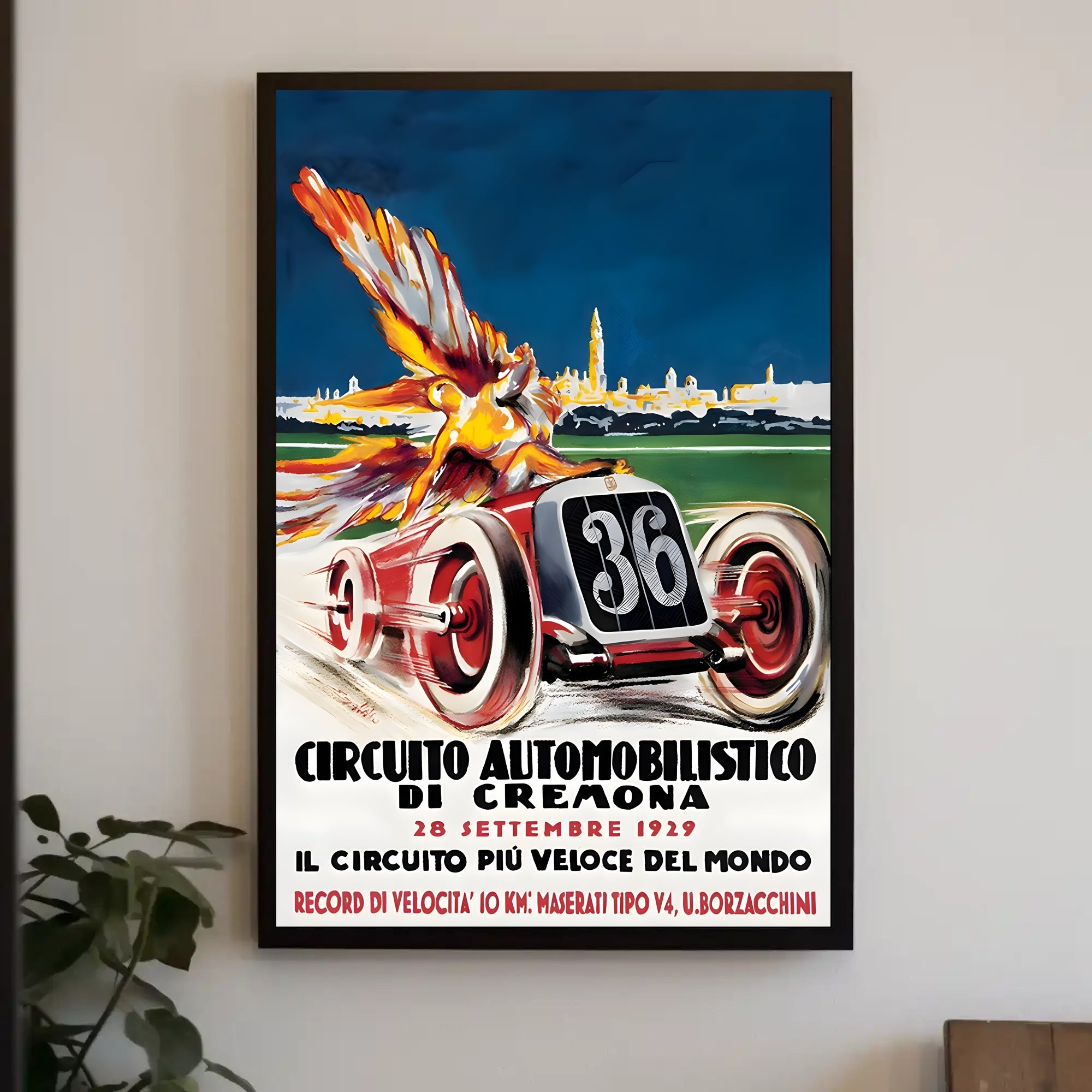 Circuito Automobilistico di Cremona 1929 Poster