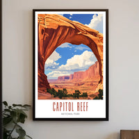 Capitol Reef National Park Vintage Poster
