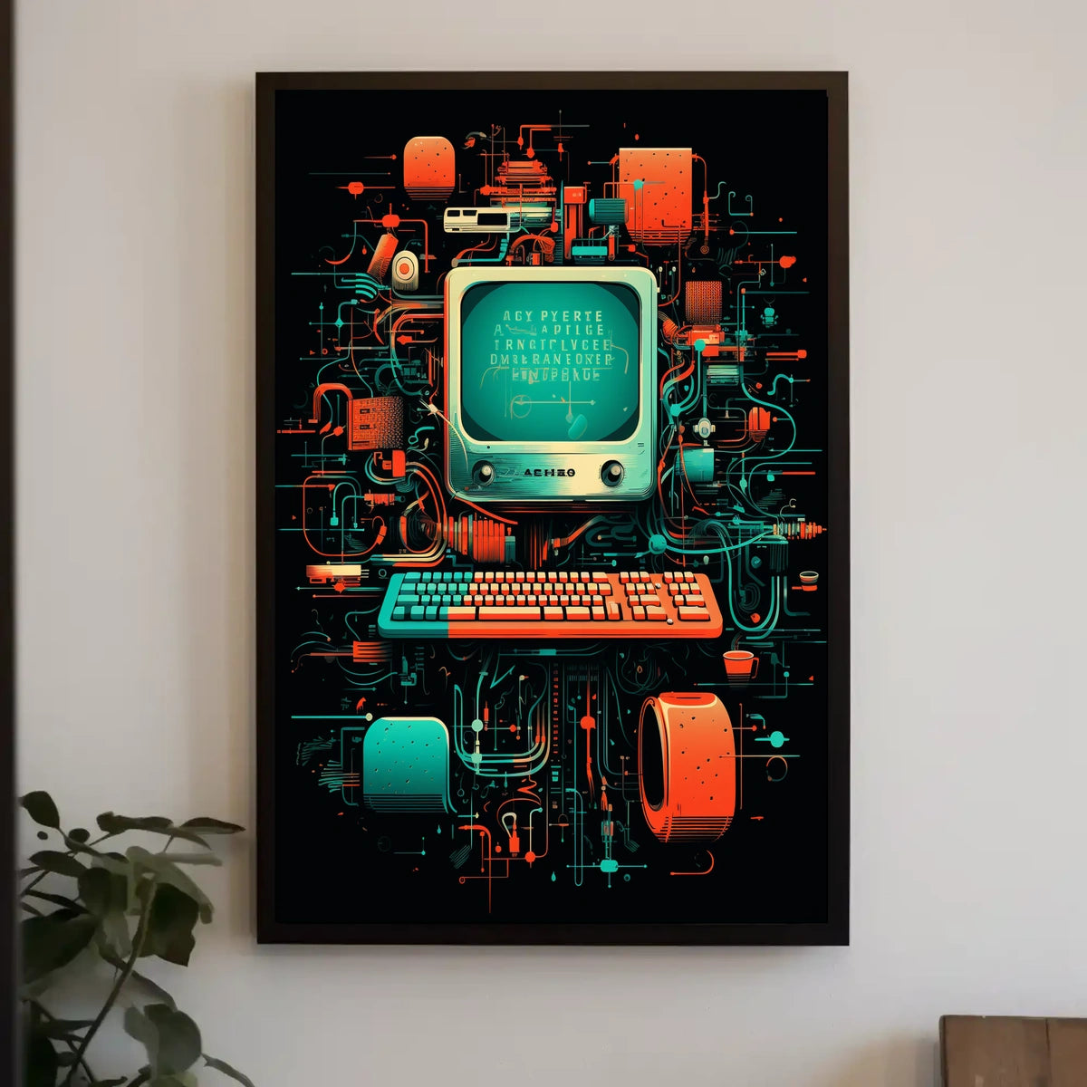 Retro Tech Fusion Poster