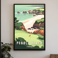 Pebble Beach Scenic Poster