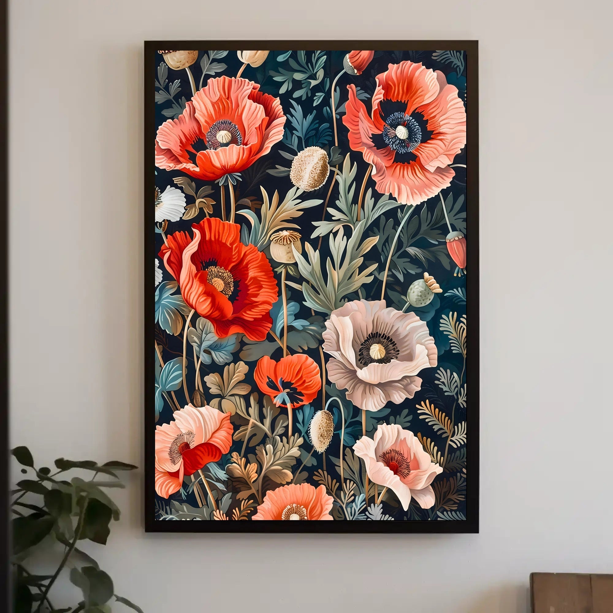 Vibrant Floral Symphony Wall Art Print