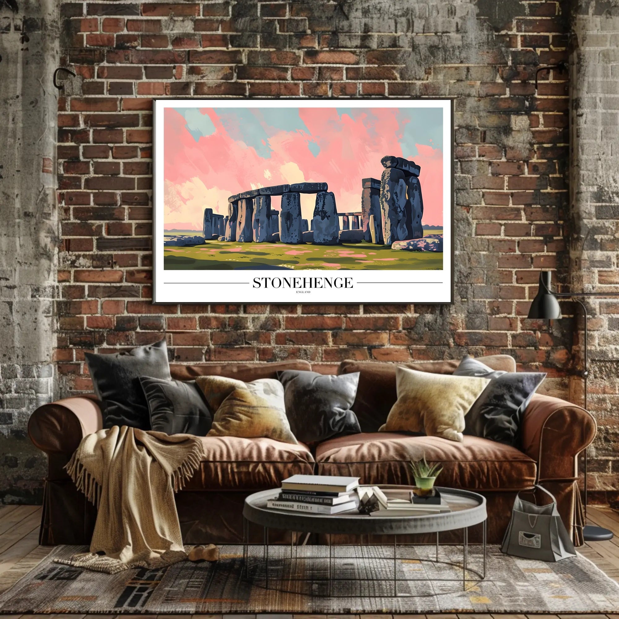 Stonehenge Modern Illustration Cultural or Heritage Poster