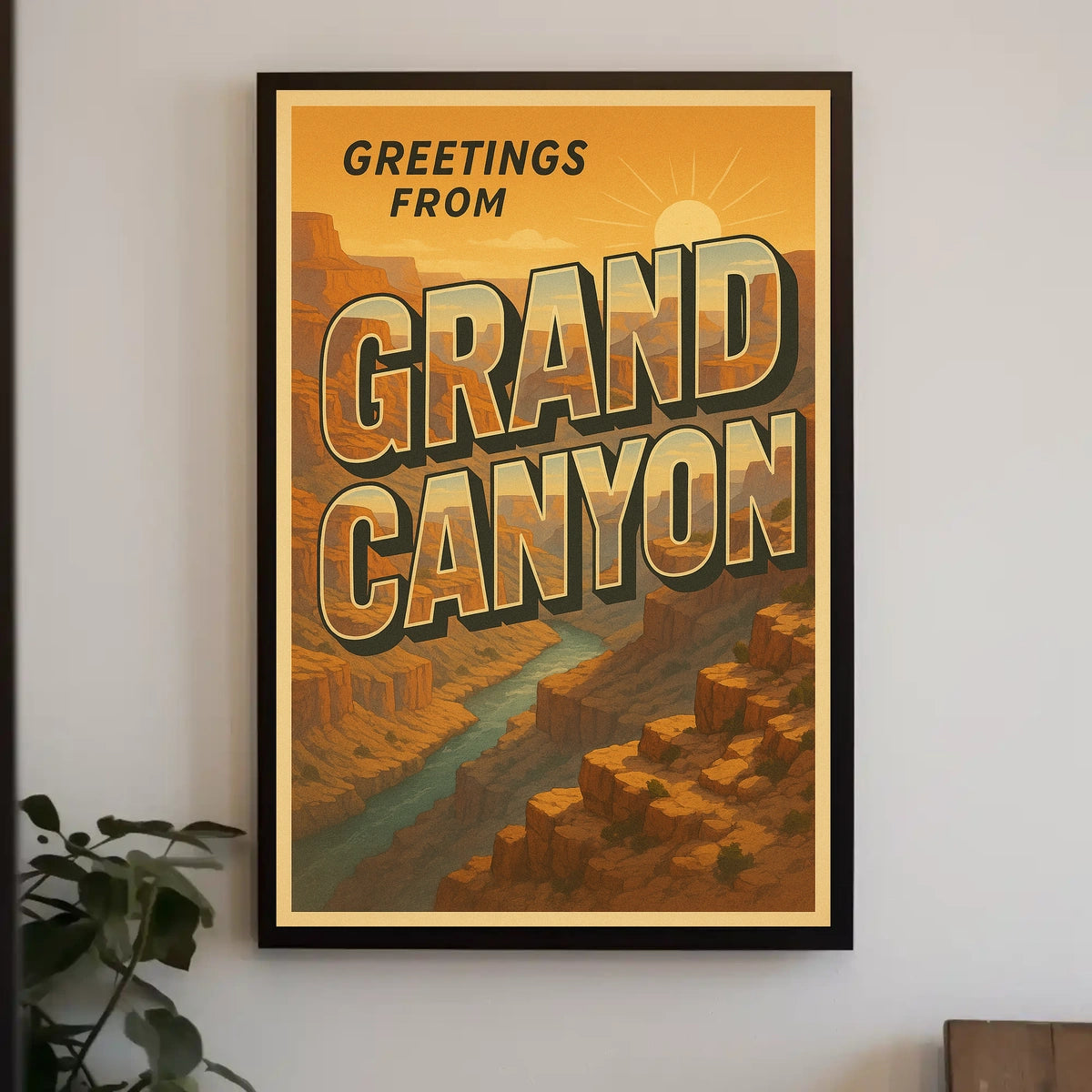 Greetings From The Grand Canyon Poster