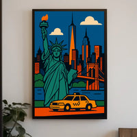 Abstract Art Poster: Vibrant Colors and Emotions