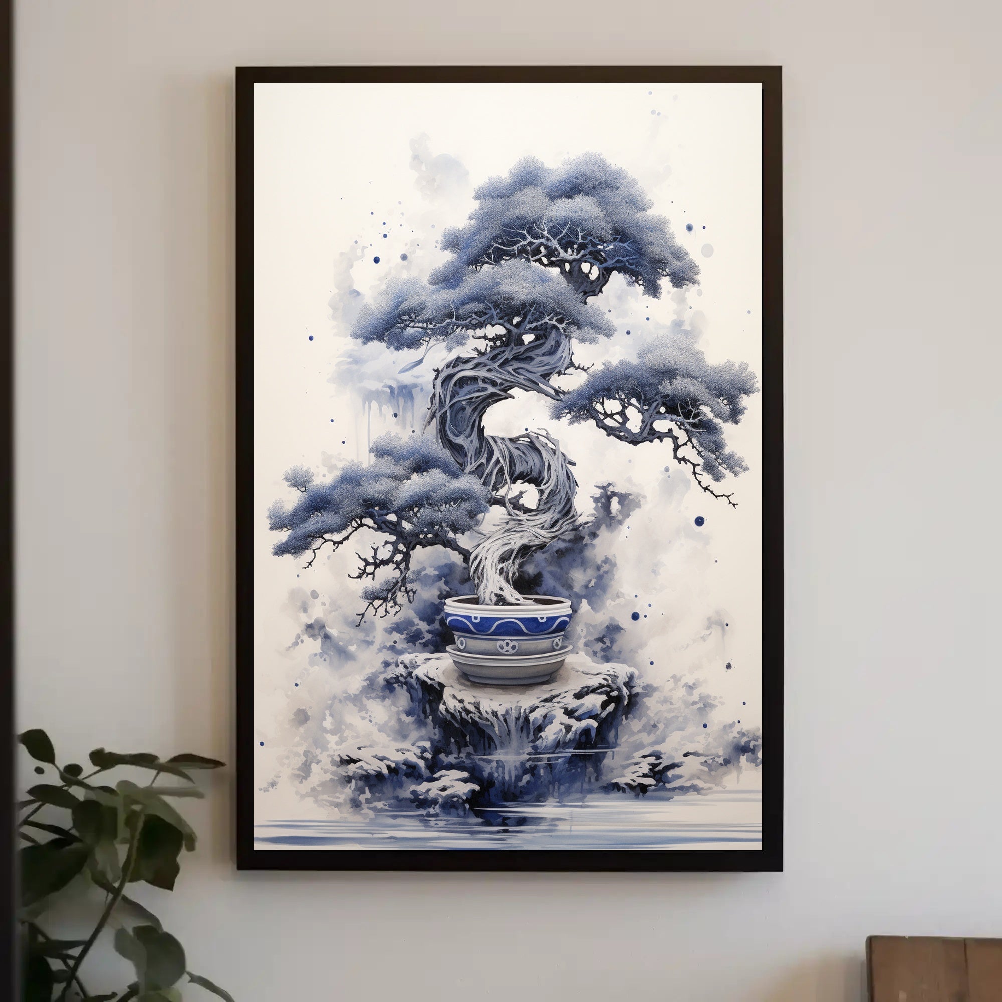 Serene Bonsai Art Poster PosterGoat