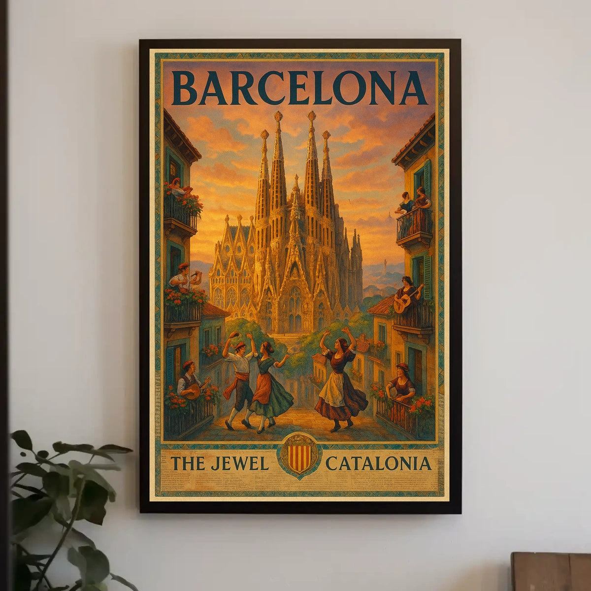 Barcelona The Jewel of Catalonia Poster