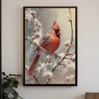 Winter Cardinal Poster