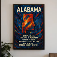 Alabama A Historic and Cultural Hub Poster