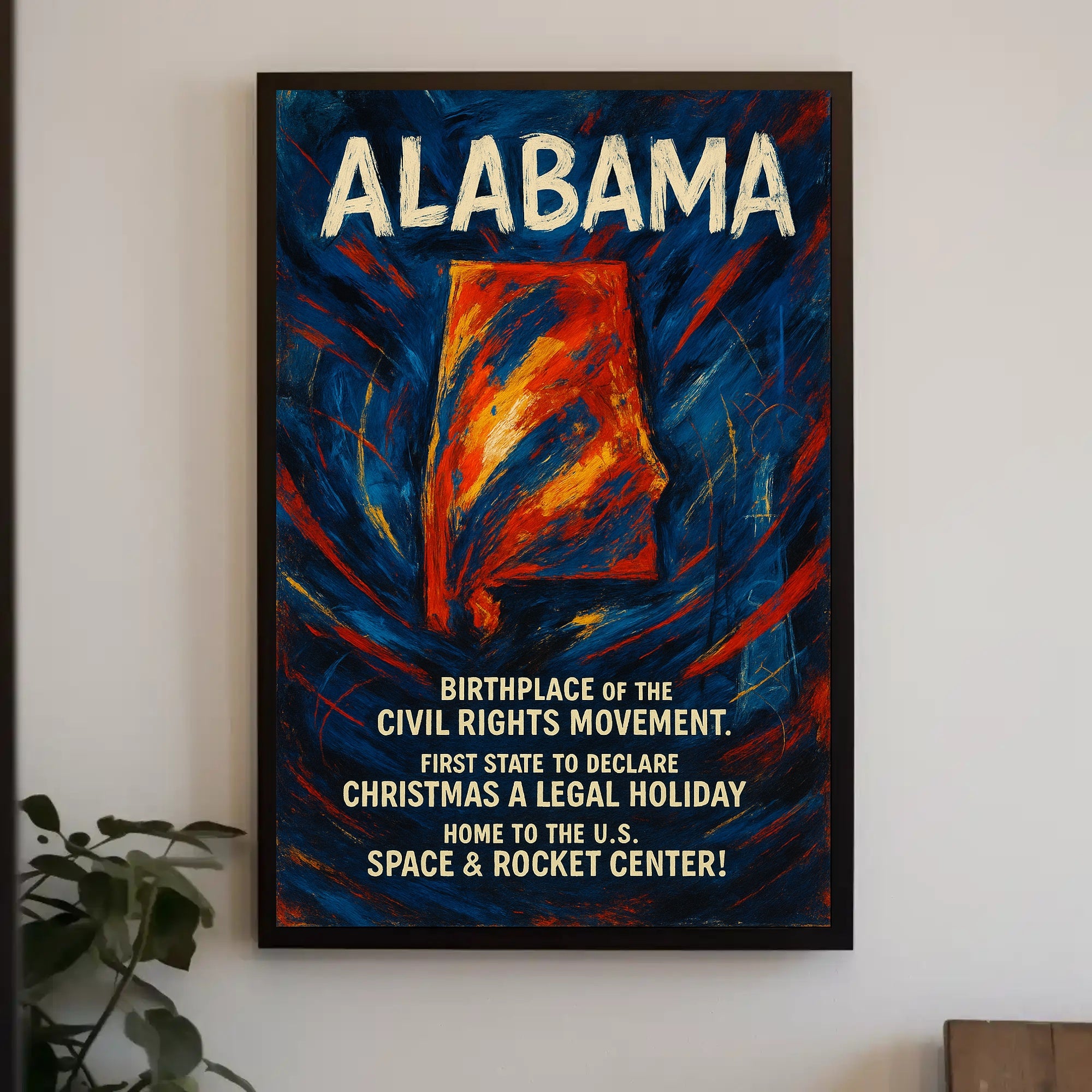 Alabama A Historic and Cultural Hub Poster