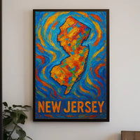 New Jersey A Vibrant Impression Poster