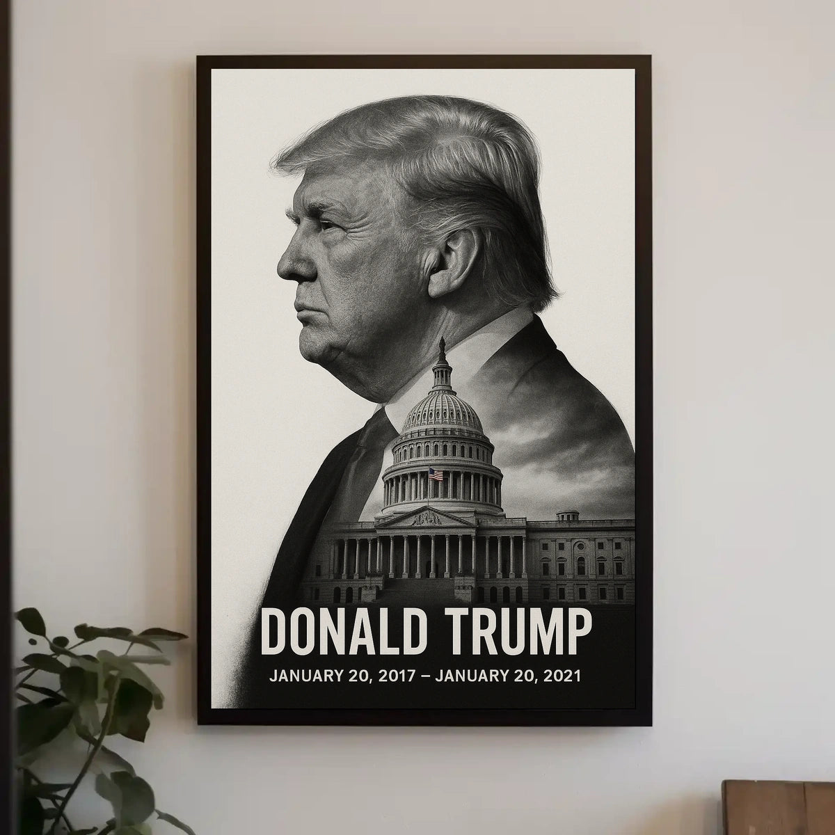 Donald Trump 45th President of the United States Reflections Poster