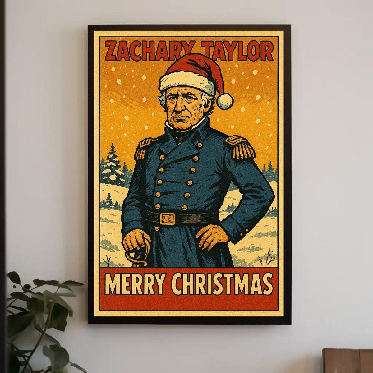 Zachary Taylor Merry Christmas Poster