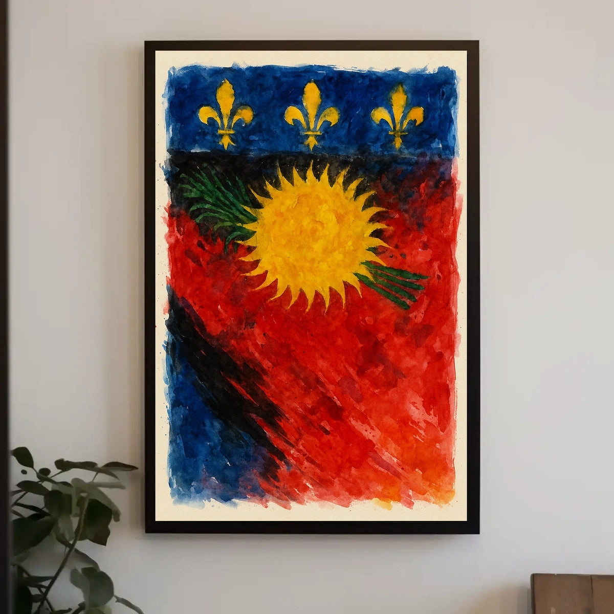 Vibrant Heraldic Emblem Poster