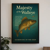Guardians of the Deep Walleye Animal Poster