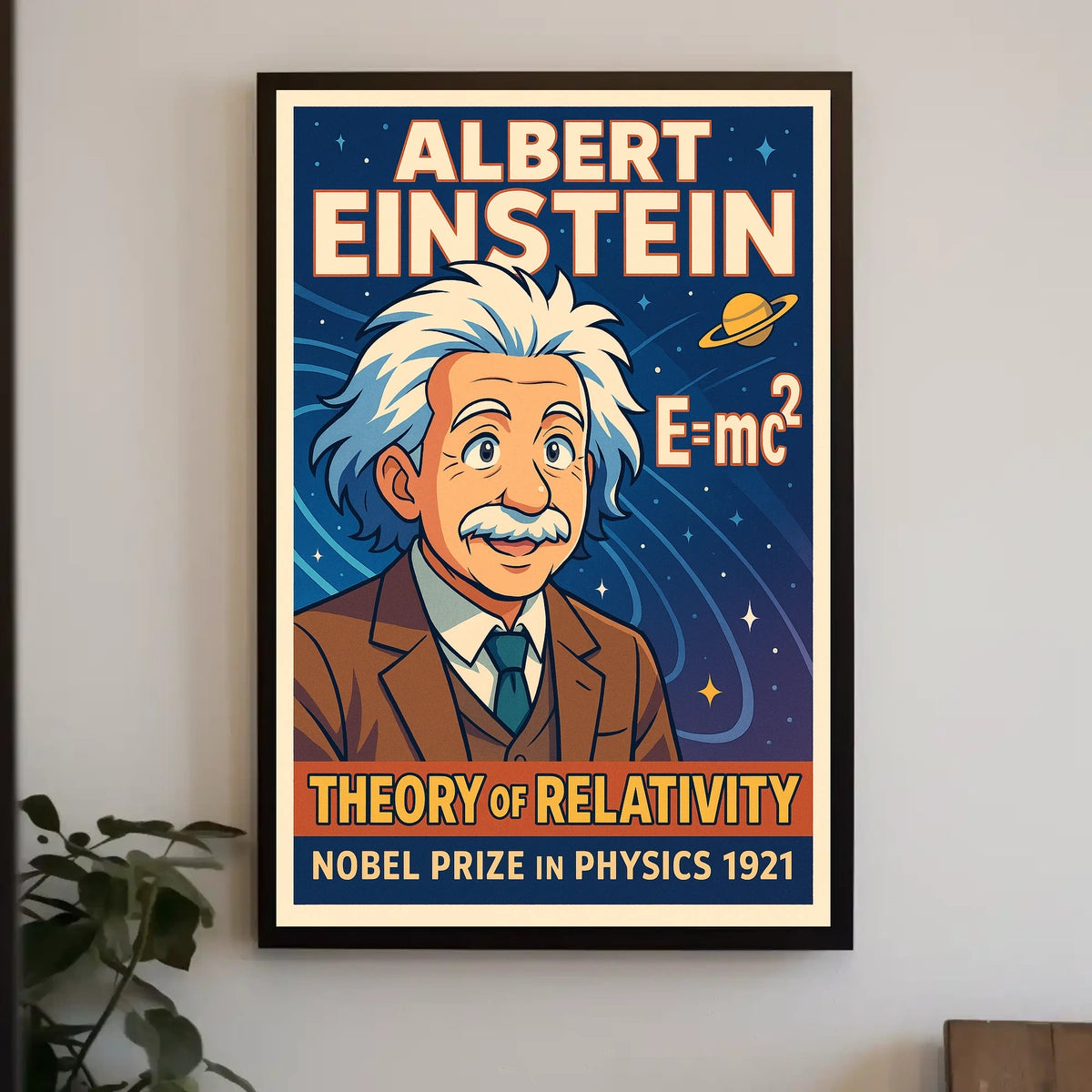 Einstein Relativity Vintage Science Decor Poster