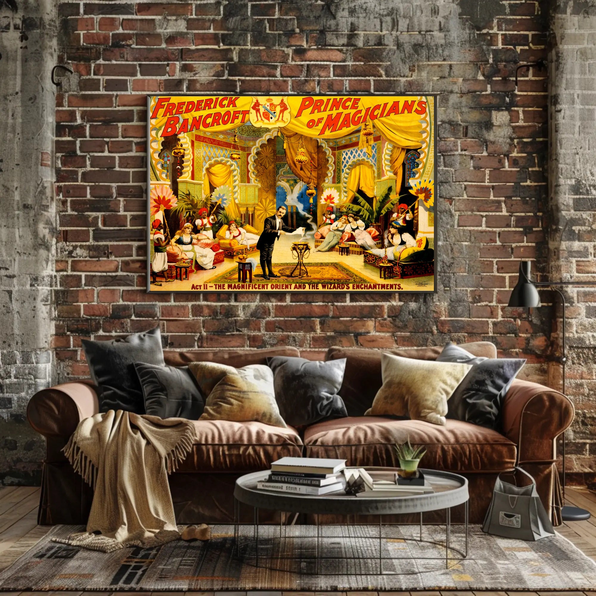 Frederick Bancroft's Oriental Magic Show Cultural Heritage Poster