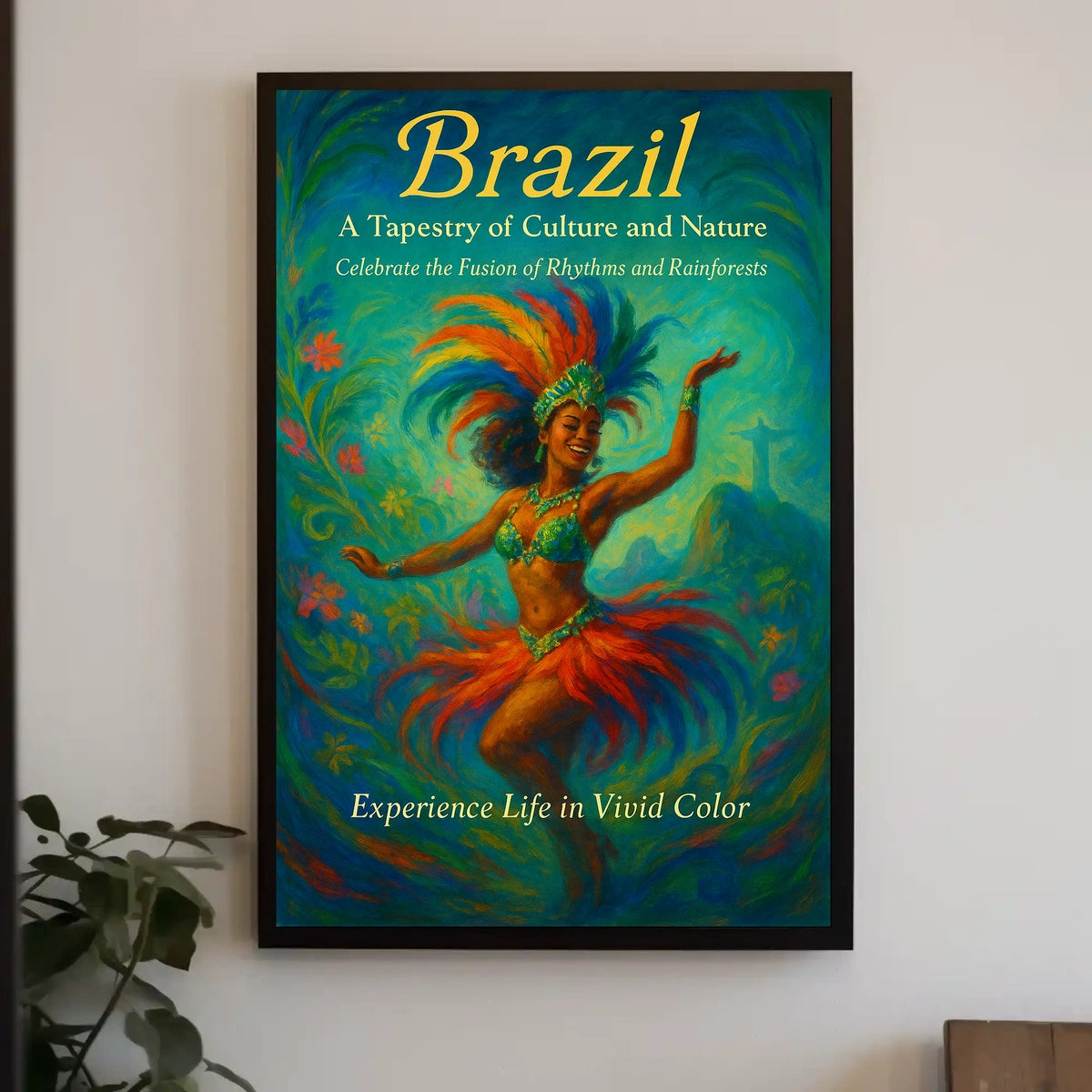 Brazil A Tapestry of Culture and Nature Poster
