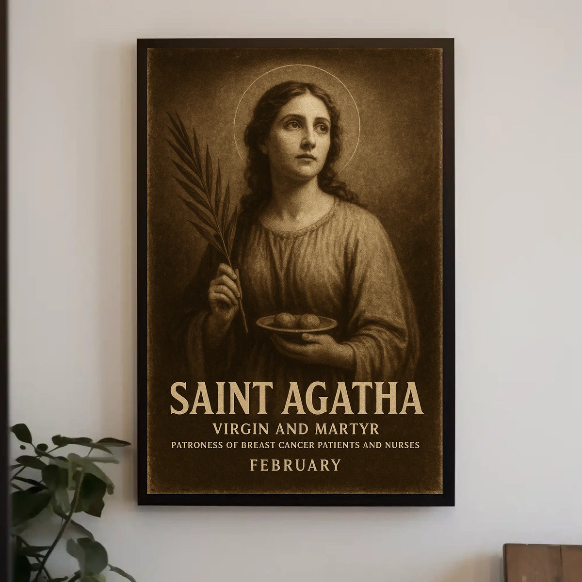 Saint Agatha Virgin And Martyr Poster