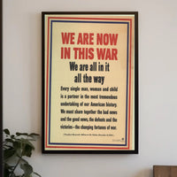 We Are Now in This War Poster PosterGoat