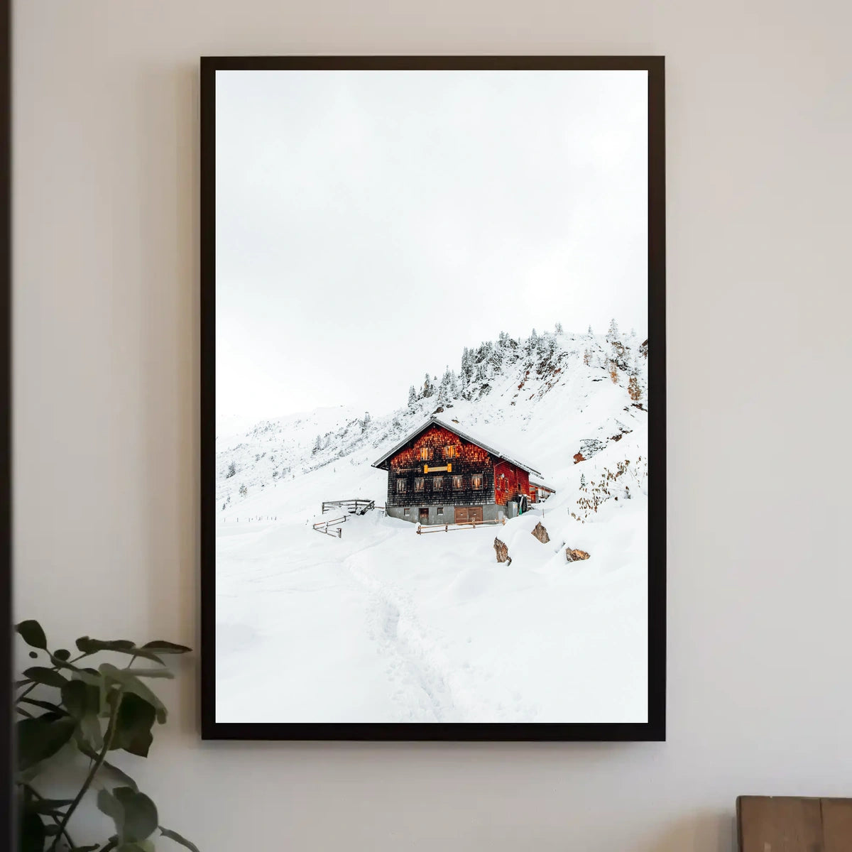 Cabin in Snowy Mountains National Park Poster