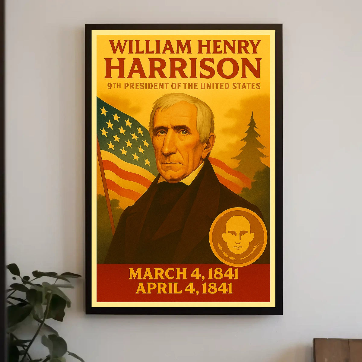 William Henry Harrison 9th President Poster