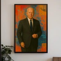 Confident Abstract Art: Modern Expressionism Poster