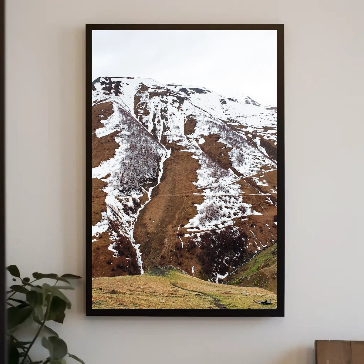 Majestic Mountain Landscape Photorealistic Poster Art