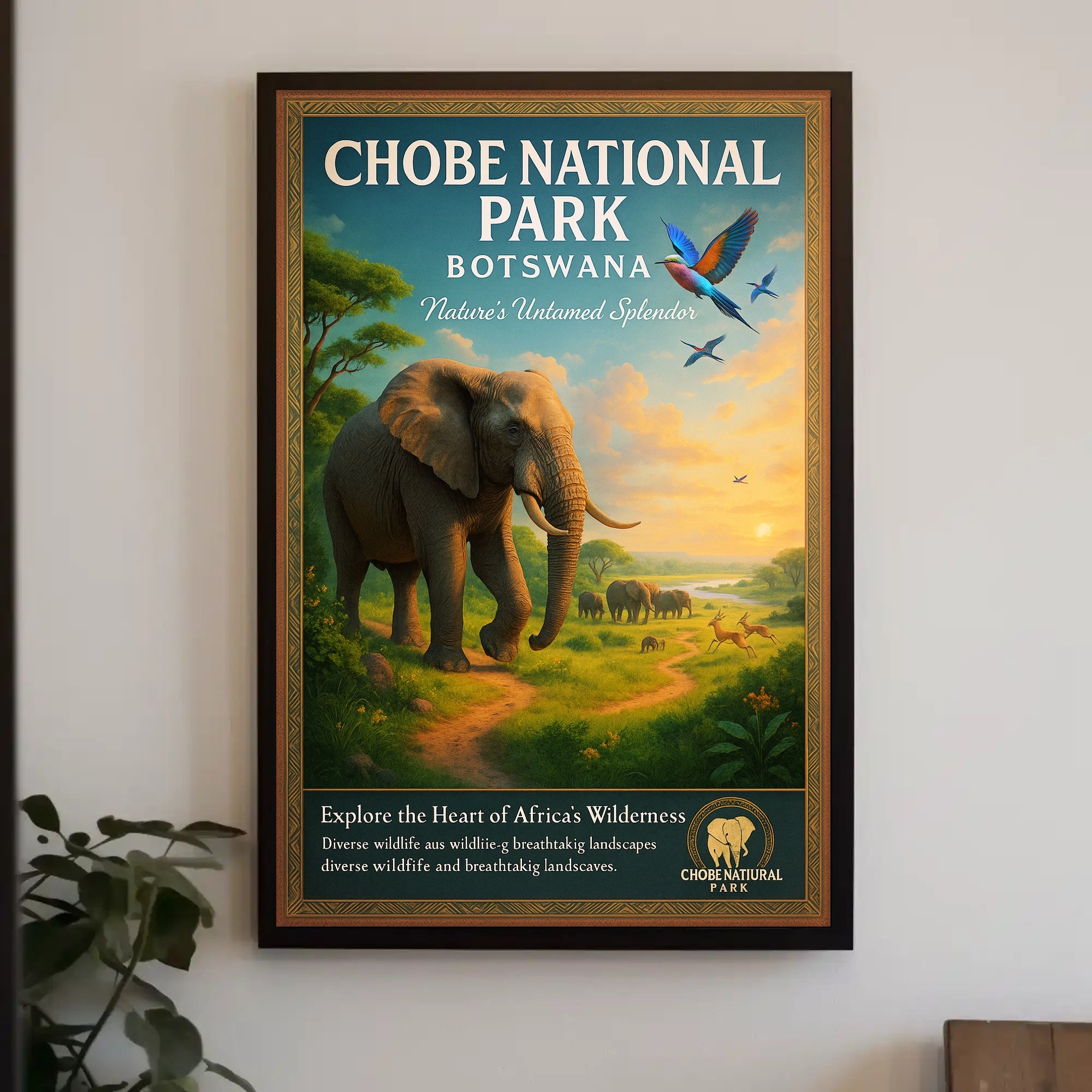Explore the Heart of Africa's Wilderness Poster