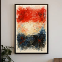 Abstract Tricolor Wall Art Dreamscape Decor Lovers Wanderlust Spirits Timeless Poster