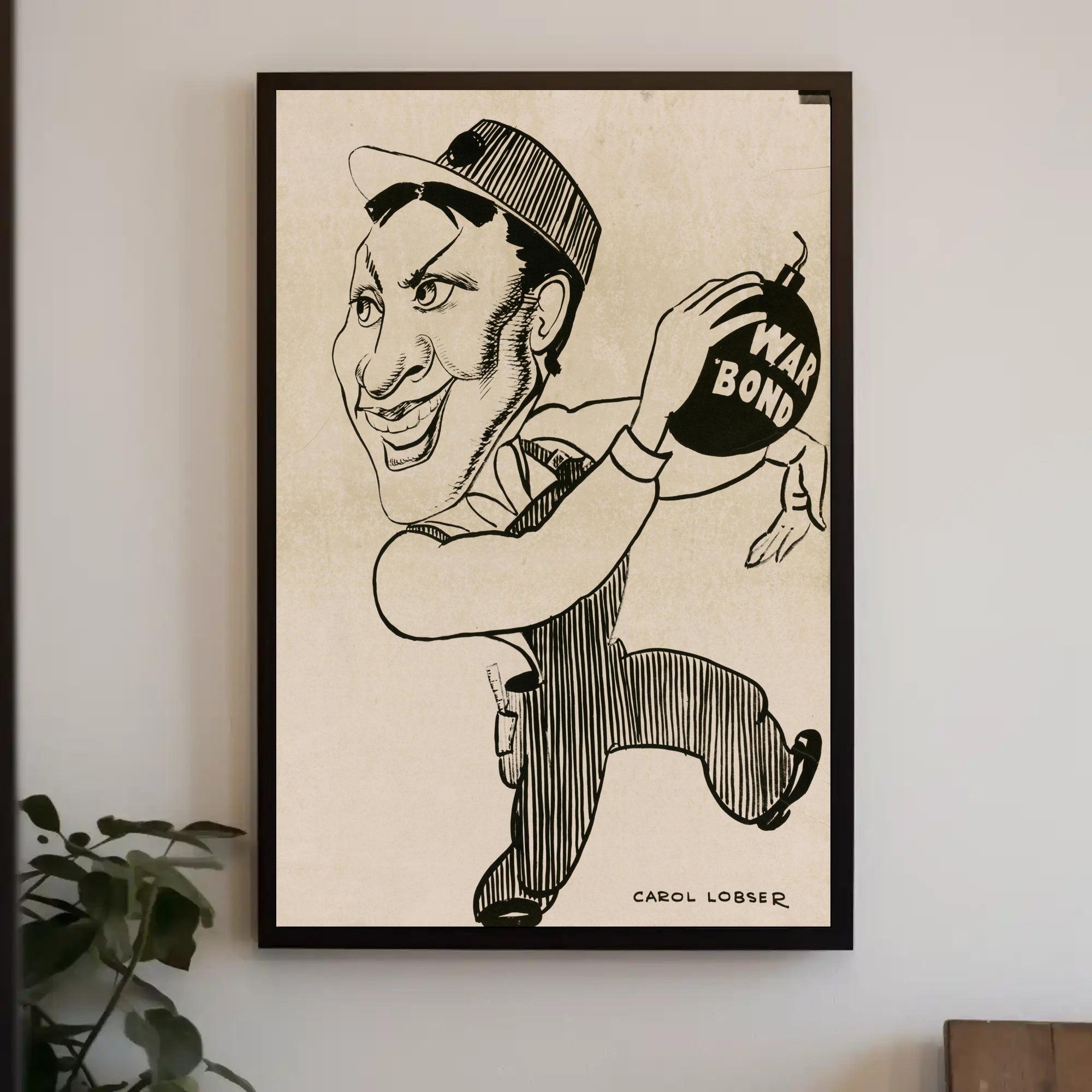 War Bond Caricature Poster PosterGoat