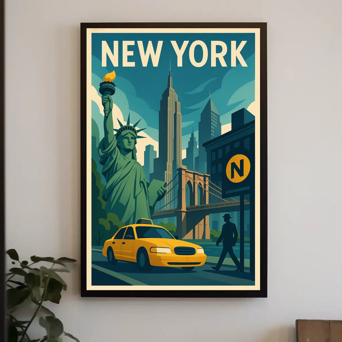 New York City Poster For City Lovers Discover Skyline Decor
