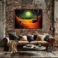 Alien Landscape Adventure Poster