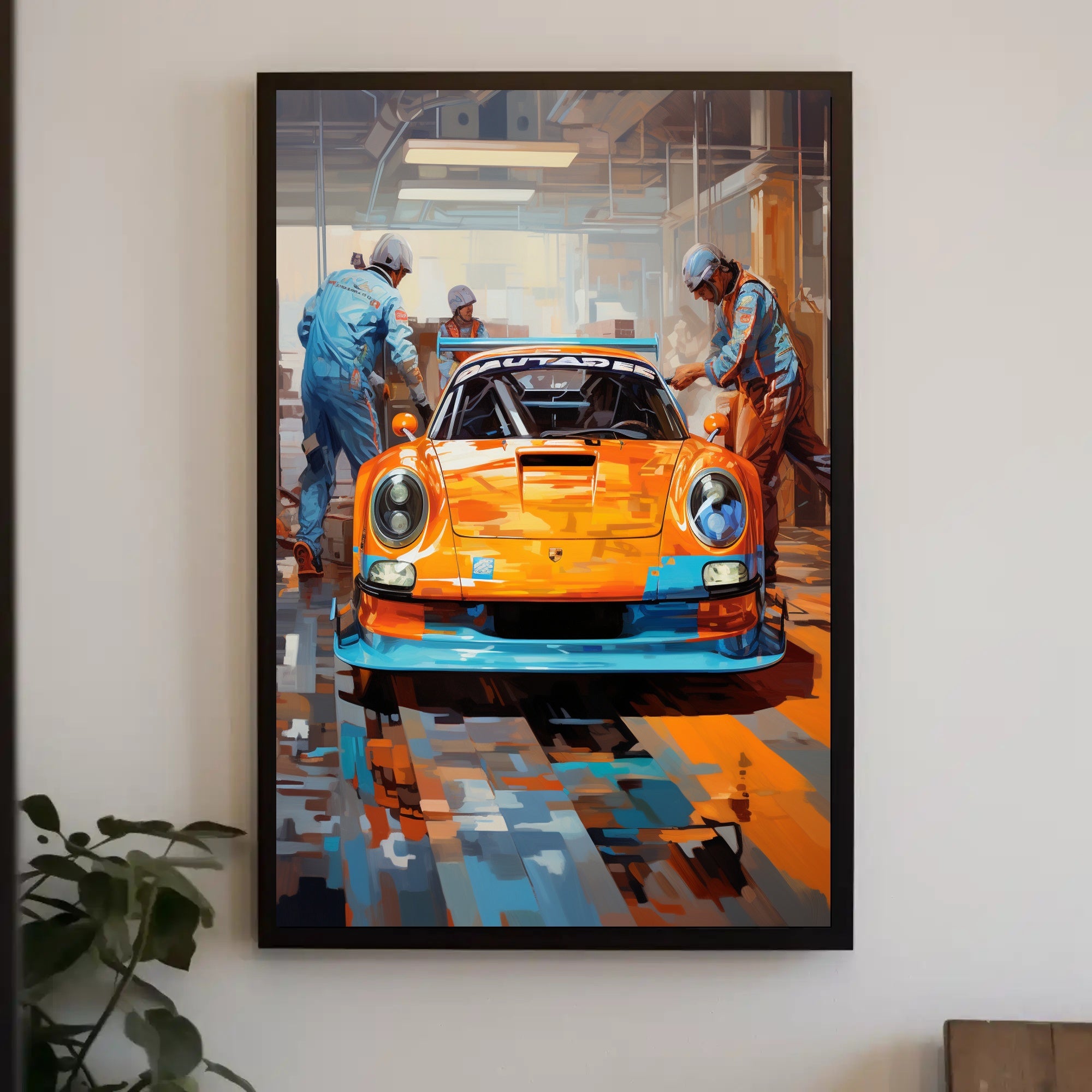 Racing Pit Stop Poster PosterGoat